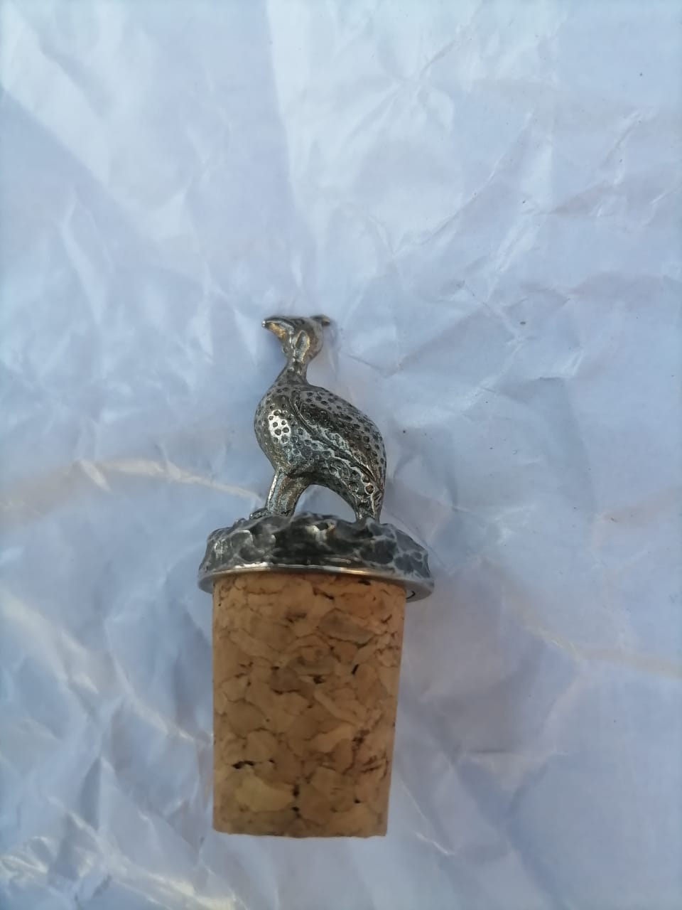 Guinea Fowl Wine Bottle Stopper