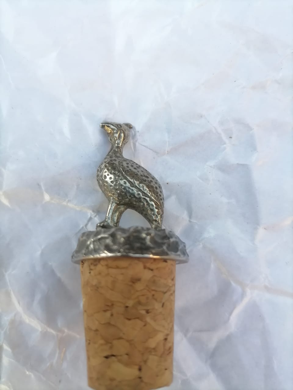 Guinea Fowl Wine Bottle Stopper