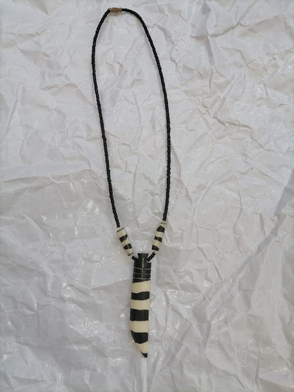 Handcrafted African Horn Pendant Necklace