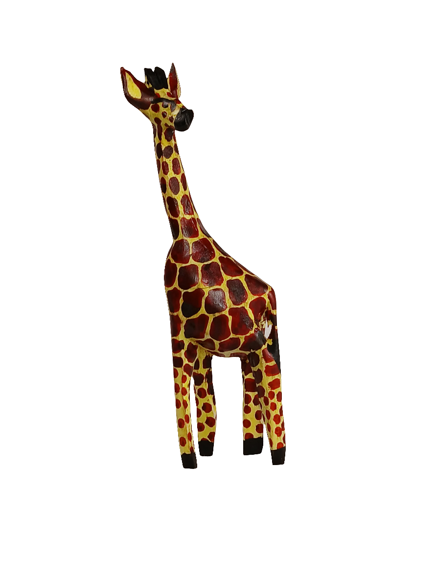“Royal Stance” – Hand-Carved Giraffe