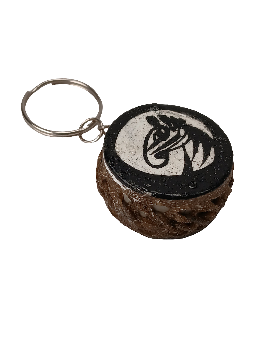 Rustic Horse Head Keychain