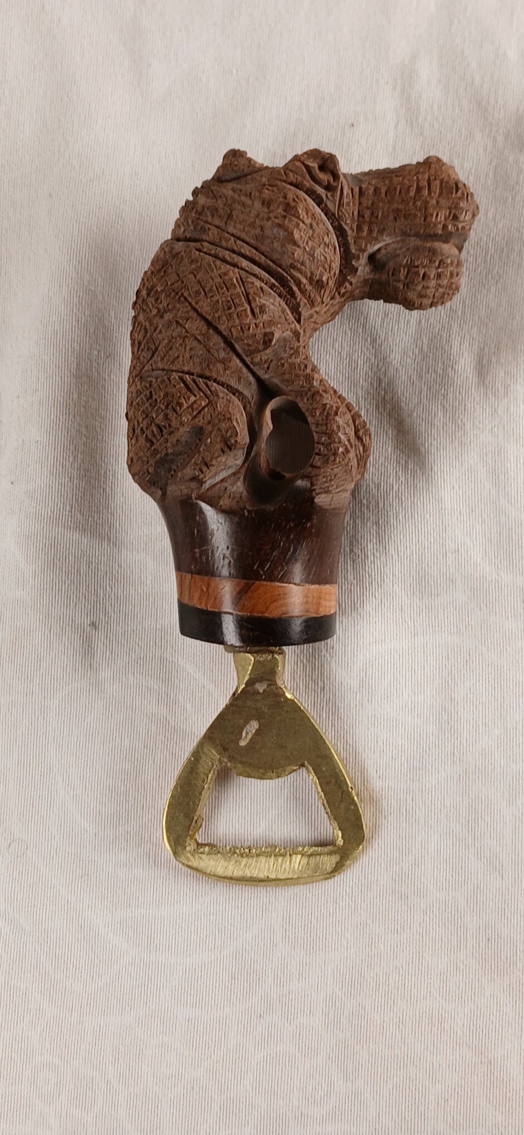 Hardwood Hippo Bottle Opener