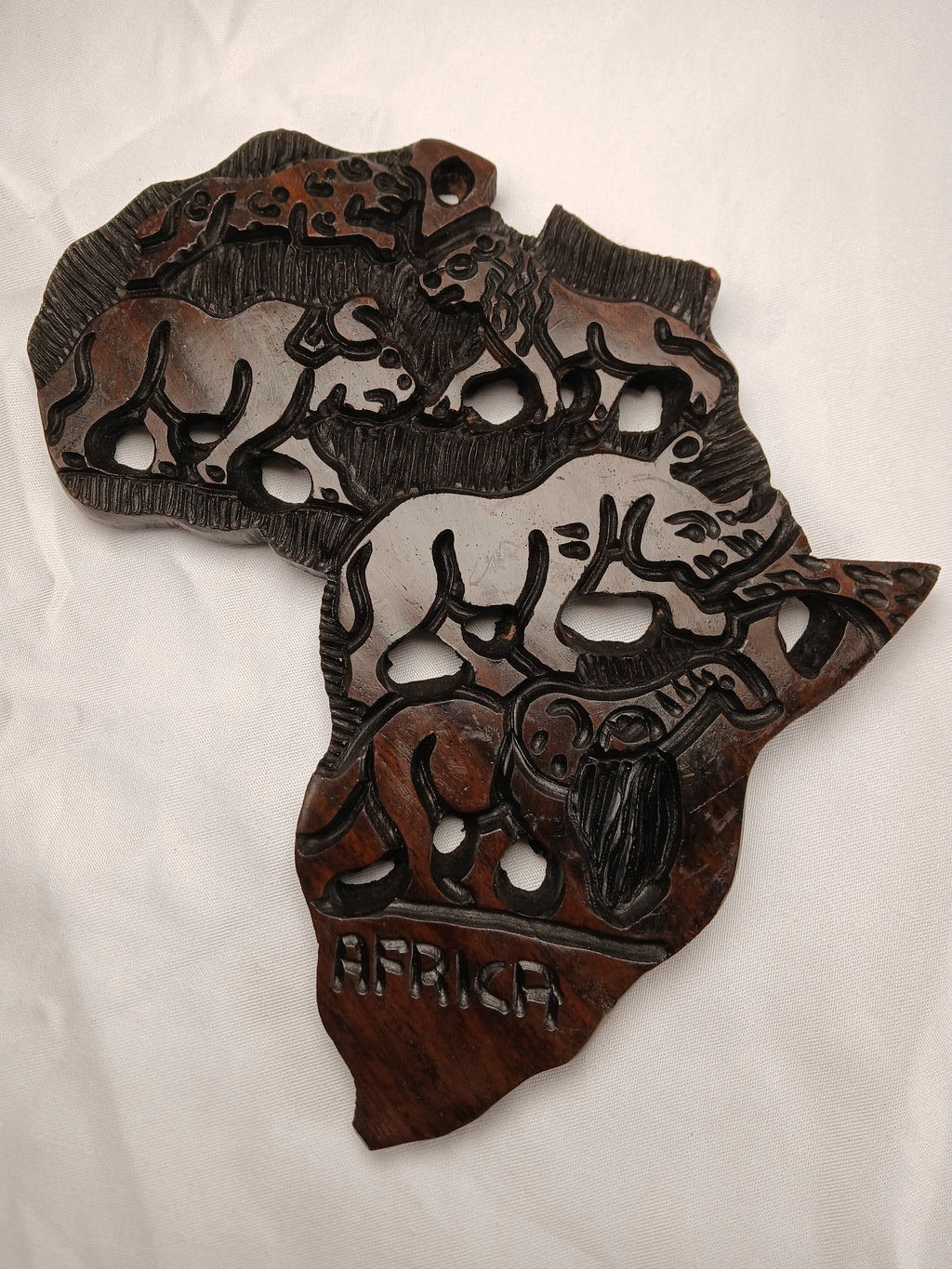 Hand-Carved Africa Wall Art
